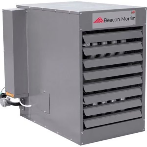 Beacon/MorrisÂ Propane Gas-Fired Unit Heater, 150000 BTU, Beacon/Morris A Mestek Co., Mfr#: 11BXF150P